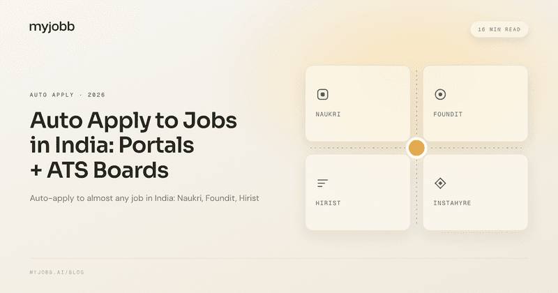 Auto Apply to Jobs in India: Portals + ATS Boards | myjobb blog cover