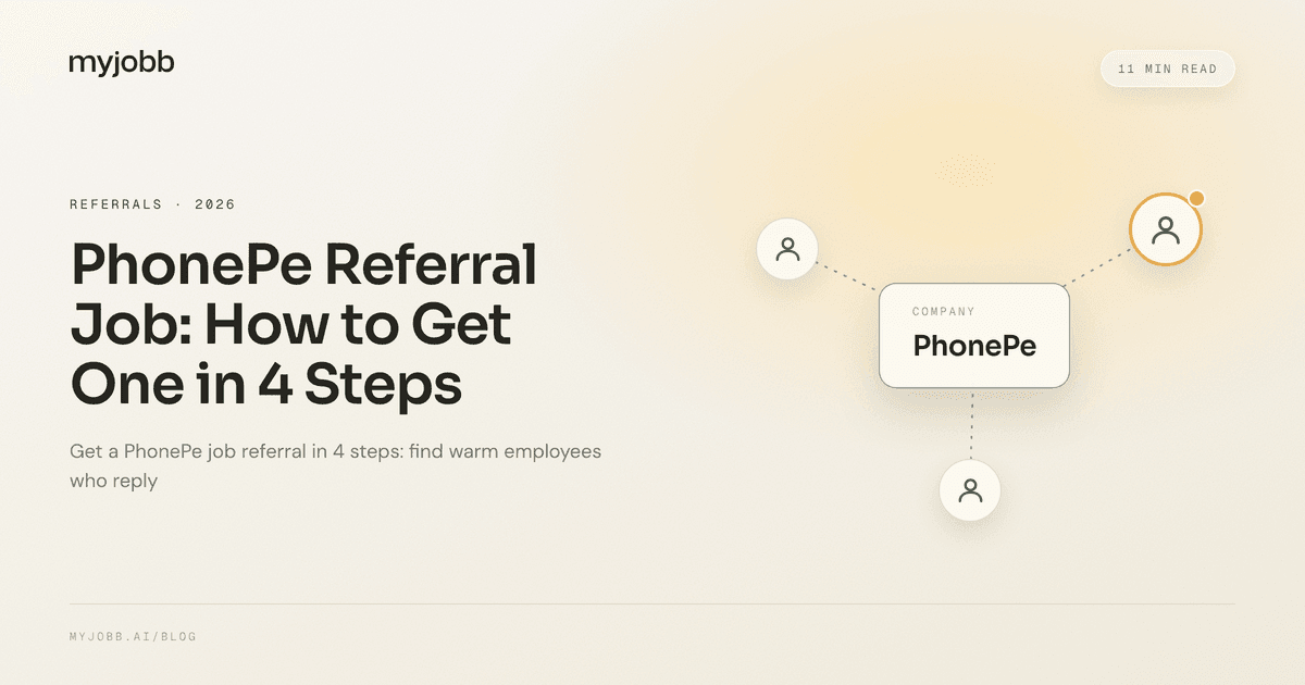 PhonePe Referral Job: How to Get One in 4 Steps (2026) | myjobb blog cover