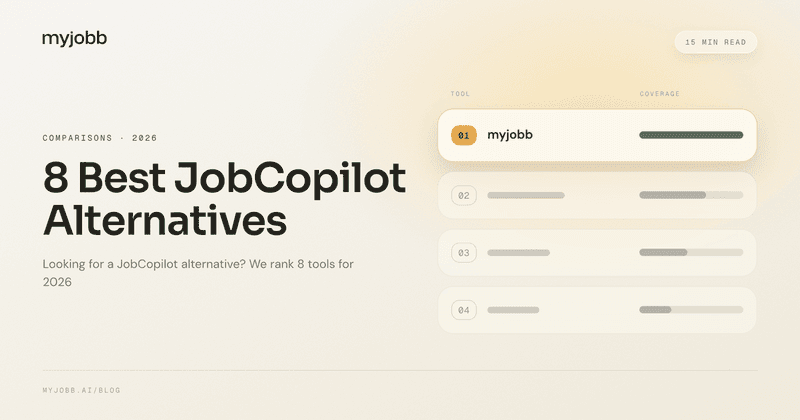 8 Best JobCopilot Alternatives in 2026 (Honest Ranking) | myjobb blog cover