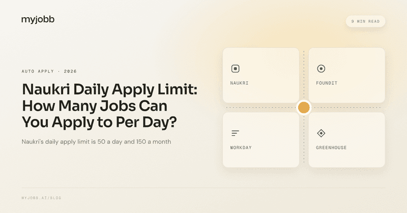 Naukri Daily Apply Limit: How Many Jobs Can You Apply to Per Day? | myjobb blog cover
