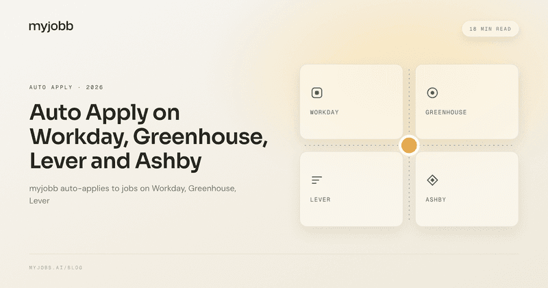Auto Apply on Workday, Greenhouse, Lever and Ashby (2026) | myjobb blog cover